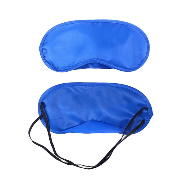 Polyester Sleep Eye Mask Adjustable Strap Total Blackout for Travel Nap Aid Comfort Blue
