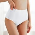 thumbnail image 1 of Polyester Soft Casual Underwear, White Low Waist Underwear, Women's High Waist Underpants Abdomen Suppressing Hip Lifting Body Shaping Large Size Middle Aged andElderly Mothers' Underpants, L, 1 of 4