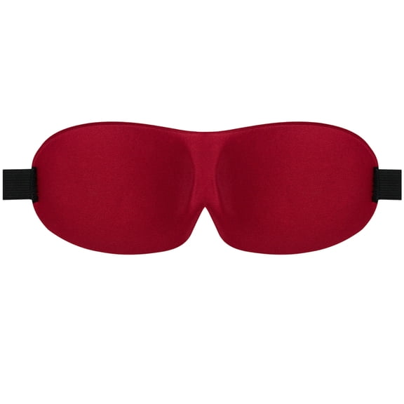 Polyester Soft Sleep Eye Mask Breathable Adjustable Strap Light Blocking Slim Portable Eye Cover for Travel Relax