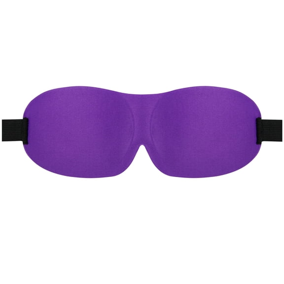 Polyester Soft Sleep Eye Mask Breathable Adjustable Strap Light Blocking Slim Portable Eye Cover for Travel Relax