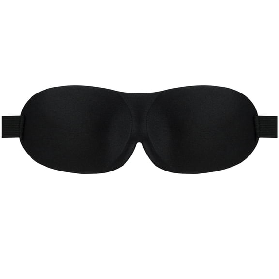 Polyester Soft Sleep Eye Mask Breathable Adjustable Strap Light Blocking Slim Portable Eye Cover for Travel Relax