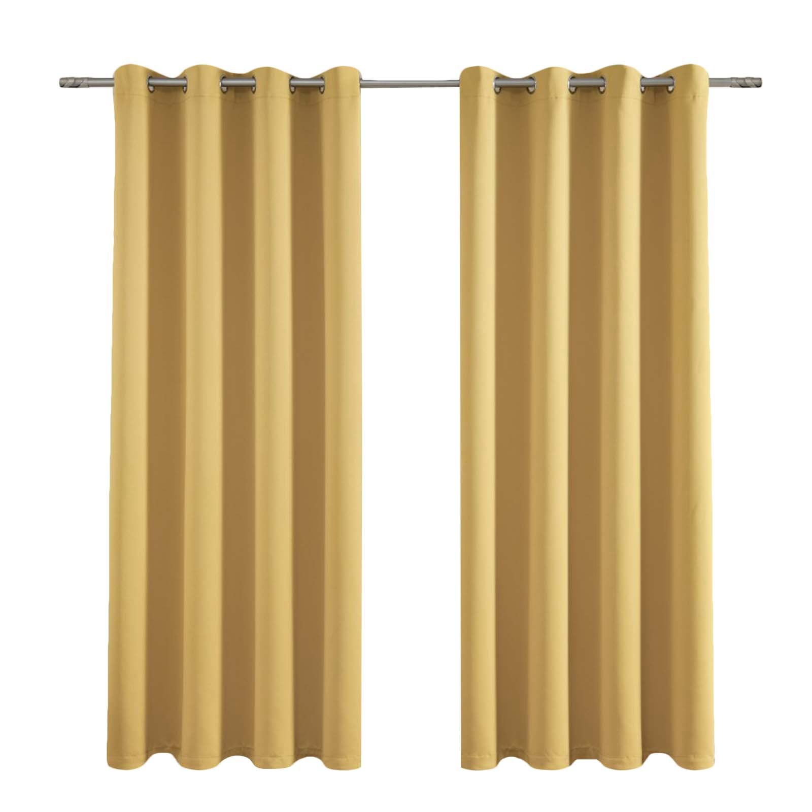 Polyester Solid Color Thickened Blackout Curtain Heat Insulating High Precision Window Drapes for Home