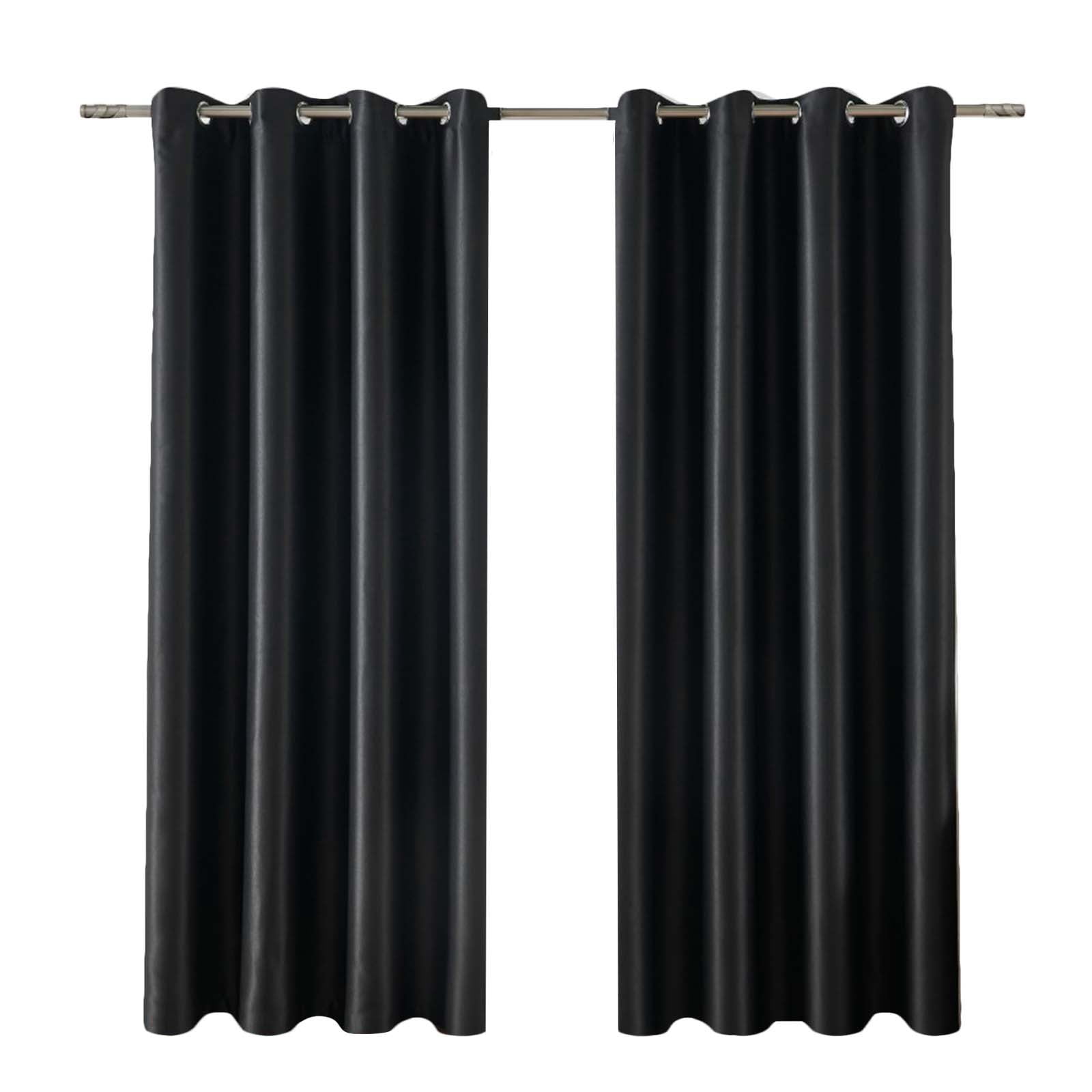 Polyester Solid Color Thickened Blackout Curtain Heat Insulating High Precision Window Drapes for Home