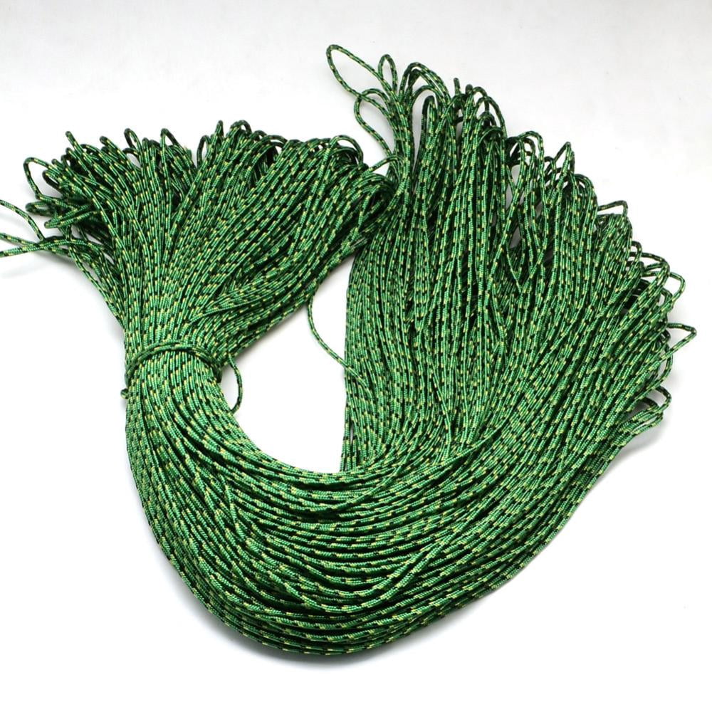 Inner Rops Polyester Spandex Cord Ropes 1 Inner Core Green 2mm 109.36 yards(100m ...