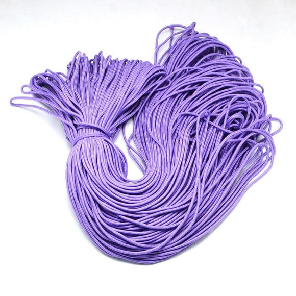 Polyester & Spandex Cord Ropes 16-Ply Medium Purple 2mm about 109.36 yards(100m)/bundle
