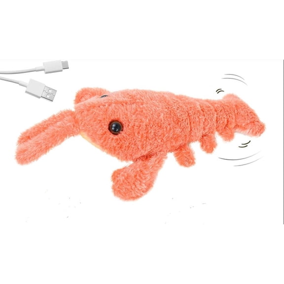 Polyester Spandex Floppy Lobster Interactive Dog Toy Jumping Chew Toy For Medium Dogs Teething