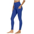 thumbnail image 1 of Polyester/Spandex Women's High Waisted Leggings - Plus Size, with Pockets for Yoga, 1 of 8