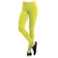 thumbnail image 1 of Polyester Spandex Womens Full Length Leggings, Yellow, 1 of 1