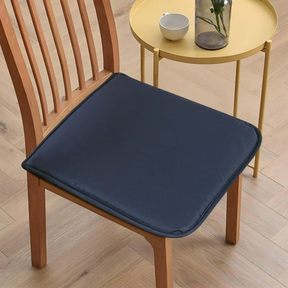 Polyester Sponge Seat Cushion Set of 2 for Dining Chairs and Home Office Comfortable Solid Color Chair Pad