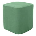 thumbnail image 1 of Polyester Square Storage Stool Ottoman Covers Footstool Slipcover Green, 1 of 7