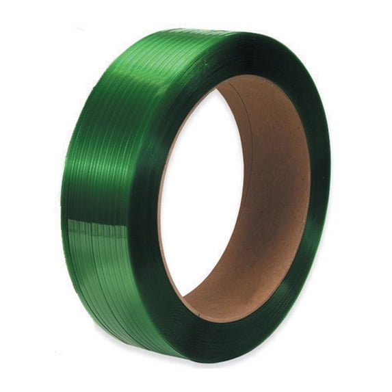 Polyester Strapping Green 1/2" X 3600' Roll On 16" X 3" Core (2 Roll/Case)
