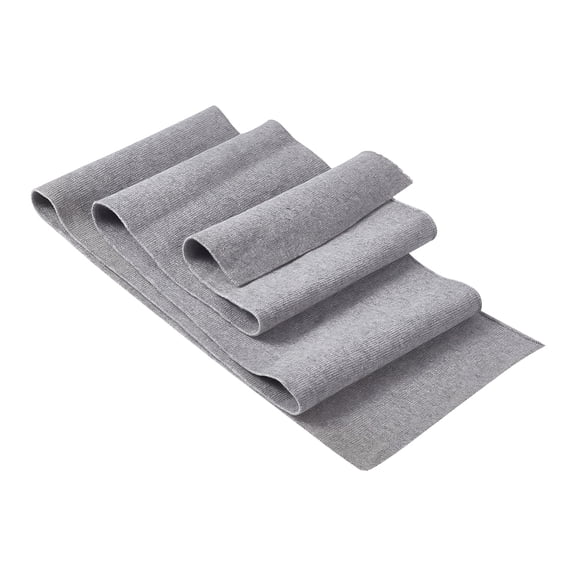 Polyester Stretch Kintted Rib Fabric for Clothing Accessories Gray 100x15x0.15~0.2cm
