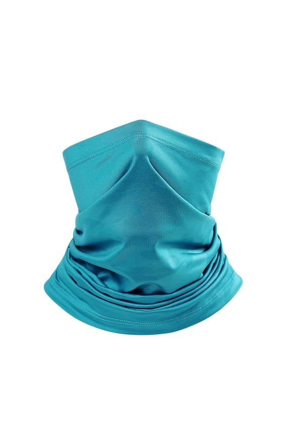 Polyester Sun Protection Neck Gaiter 23x36cm - Breathable Elastic Face Mask for Hot Summer Cycling Hiking Fishing