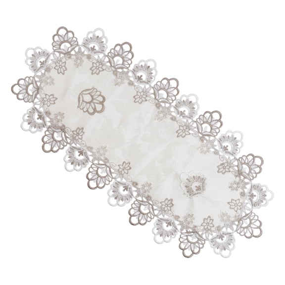 Polyester Table Cover Lace Trim Mesh Doily Tablecloth Modern Homes Accessories