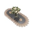 thumbnail image 1 of Polyester Table Cover Lace Trim Mesh Doily Tablecloth Modern Homes Accessories, 1 of 13