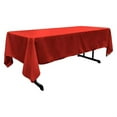thumbnail image 1 of Polyester Tablecloth 60x120, Washable Rectangular Table Cover, Stain Resistant Fabric Tablecloth for Dining, Kitchen, Party - Red, 60 by 120 Inch, 1 of 4