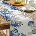 thumbnail image 1 of Polyester Tablecloth Table Runners for Party Festival Home Decorations Rectangle Shell Shape 330x2290mm, 1 of 7