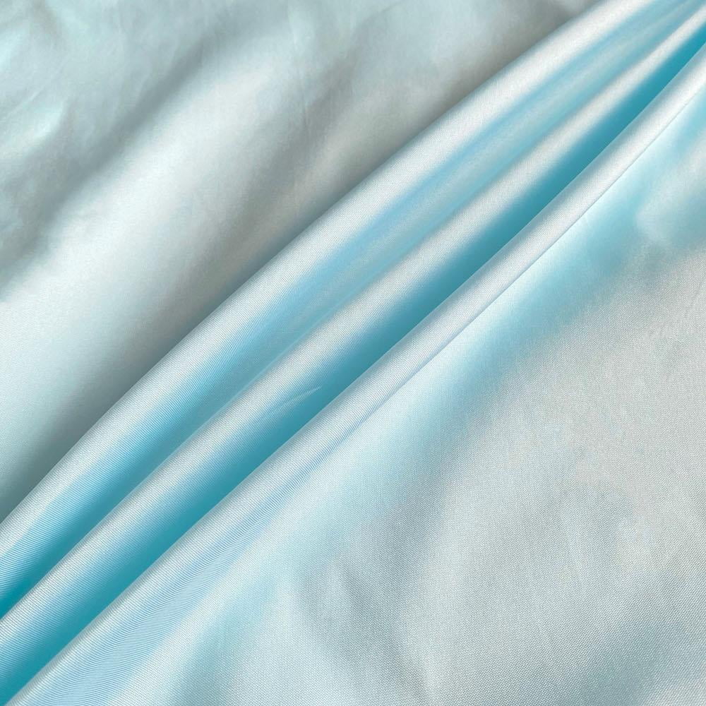 Polyester Taffeta Lining Fabric 100% Polyester 54" Wide for Table Covers, Gowns, Garments, Curtains, Drapery and Dresses Sold by The Yard - Baby Blue