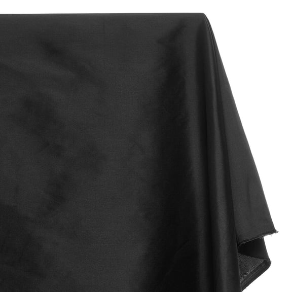 Polyester Taffeta Lining Fabric 100% Polyester 54" Wide for Table Covers, Gowns, Garments, Curtains, Drapery and Dresses Sold by The Yard - Black