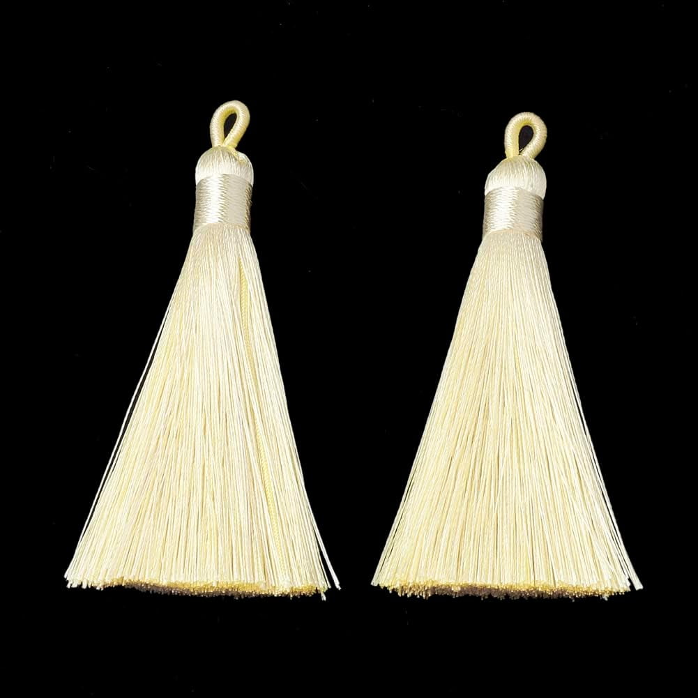 Polyester Tassel Big Pendants Decoration DarkSlate Blue 80~90x8.5~9mm ...