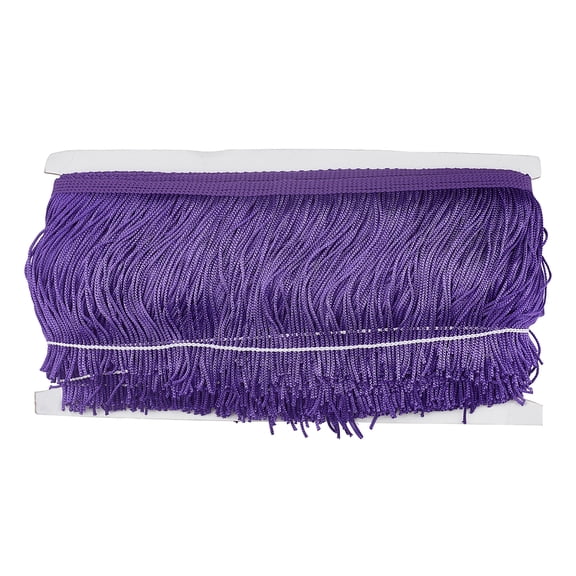Polyester Tassel Fringe Trimming Indigo 4 inch(100mm) 10m/card DIY