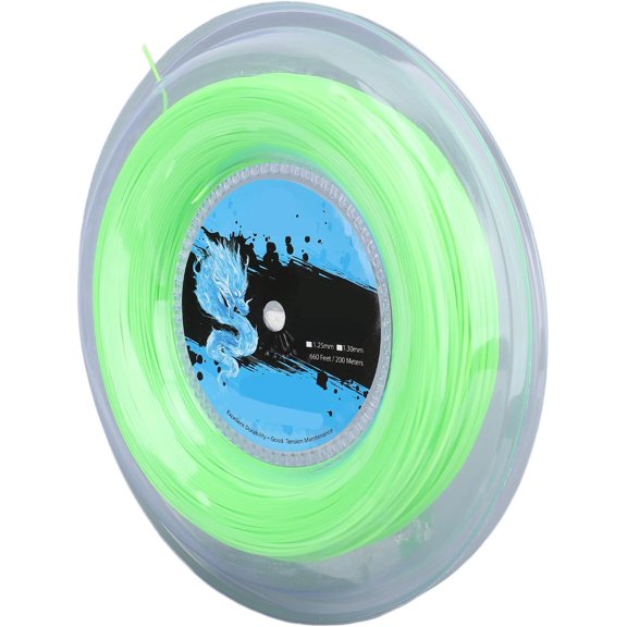 Polyester Tennis String Reel Fluorescent Green Design Control and Feel for Offensive Players