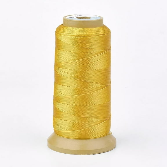 Polyester Thread 230m for Woven Jewelry Making Beading Crafting DIY Projects Jewelry Designers Crafters Gold 1mm diy