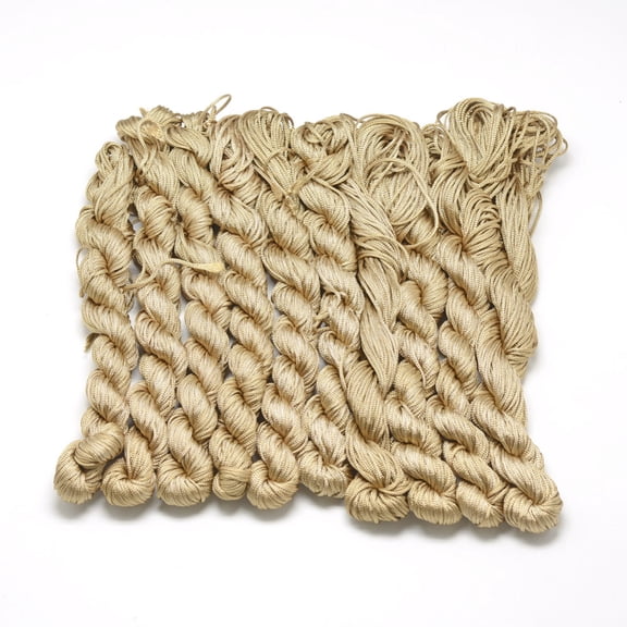 Polyester Thread Chinese Knotting Cord Camel 1mm 28.43 yards(26m)/bundle 10 bundles/bag diy