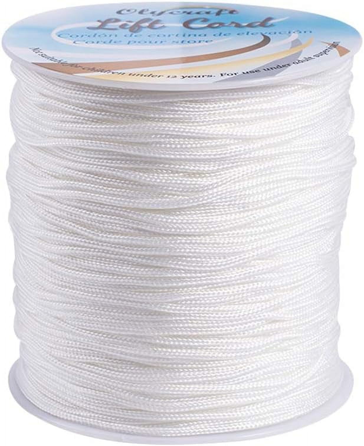 White Strand Thread Polyester Thread White 1.5mm about 140m/roll - Walmart.com