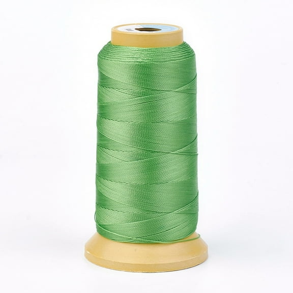 Polyester Thread for Custom Woven Jewelry Making Lime Green 1mm about 230m/roll
