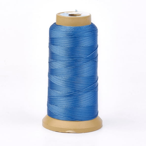 Polyester Thread for Woven Jewelry Making Dodger Blue 1mm 230m/roll