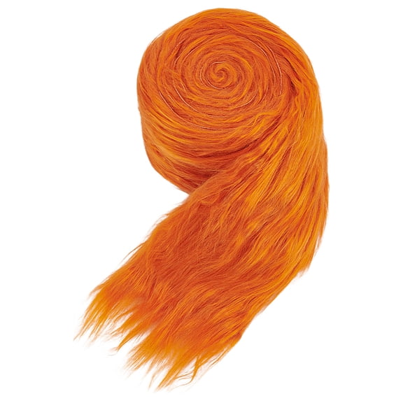 Polyester Top for Diy Hand-Decorated Artificial Wool Strip Accessories Chocolate 2000x100x1~3mm DIY