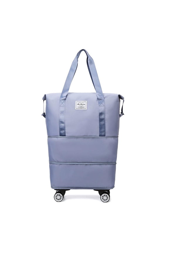 Polyester Travel Bag with Wheels: Expandable, Foldable, and Dry-Wet Separation for Long-Distance Trips and Business Travel