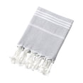 thumbnail image 1 of Polyester Turkish Style Beach Towel with Tassel Fringe Large Stripe Absorbent Bath Towel, Oversized Towel for Beach Bath and Shawl, Multi-Use Towel as Yoga Mat Picnic Blanket and Decorative Throw, 1 of 6