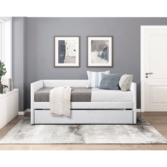 Polyester Upholstered Daybed with Trundle / Great for Primary Living Area Relaxing