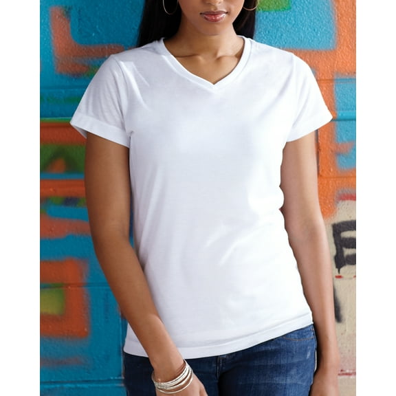 Polyester V-Neck T-Shirt
