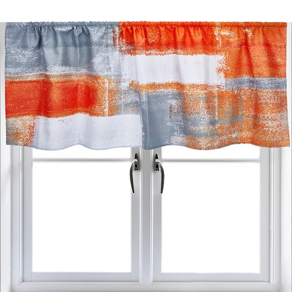 Polyester Valances Half Window Curtain for Kitchen Living Room Bedroom Stain Pattern 457~461x1370x1mm diy