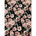 thumbnail image 1 of Polyester Venezia Spandex 2 Ways Stretch Light Weight Big Floral Design Fabric, 1 of 3