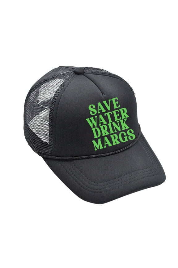 Polyester Water Drink Margs Trucker Hat Adjustable Strap Mesh Back Breathable Stylish