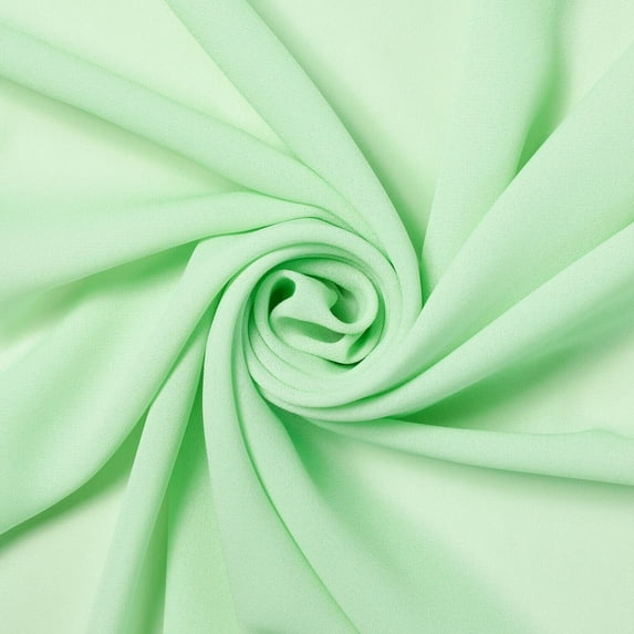 Polyester Wool Dobby (58/60 Inch) Chiffon Fabric By The Yard - For Sewing Apparel, Accessories, & Décor - Mint (1 Yard)