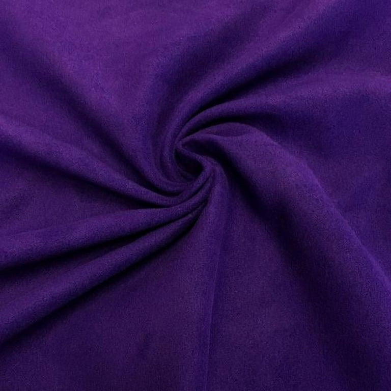 Polyester Wool Fabric Brushed Coating 59 inches Wide Soft By The Yard  Medium Heavy Weight (Purple) 