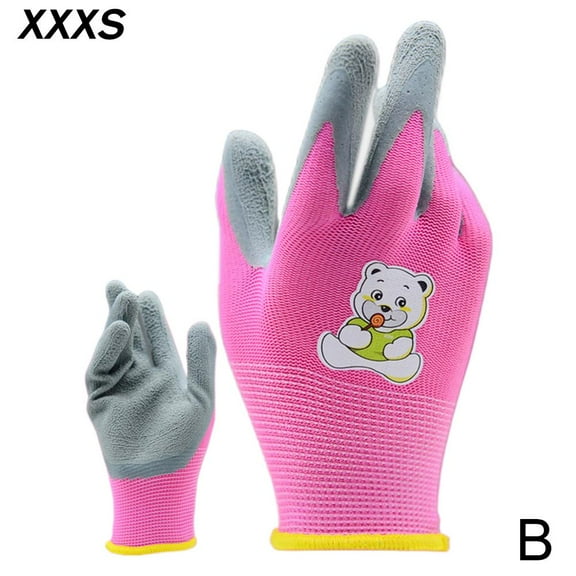Polyester and Latex Work Gloves, 18x9cm for Hand Protection and Crafts