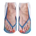 thumbnail image 1 of Polyester cotton 3D Pattern Manicure Print Socks Short Over Ankle Boat Socks Elasticity Manicure Socks Ribbed Knitted Trim 3, 1 of 6