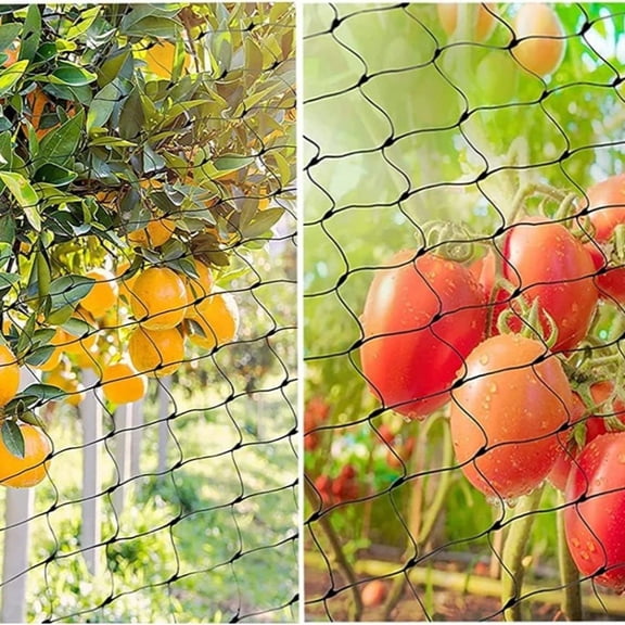 Polyethylene Bird Netting for Garden & Orchard, 6.6 x 16.4 FT Extruded Mesh Bird Barrier for Grape Vines, Fruit Trees & Berry Bushes, Garden Pest Protection Net