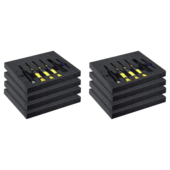 Polyethylene Foam Sheet - 8Pack of Polyurethane Pads for Packing and Crafts, 16Inch X 12Inch 1Inch Thickness