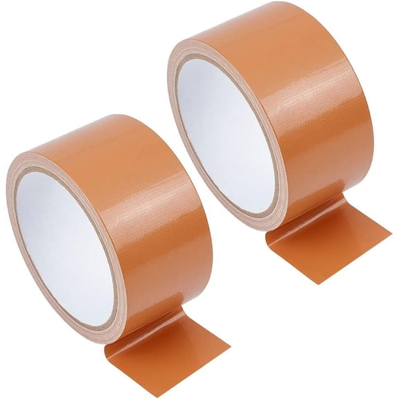 Polyethylene & Gauze Adhesive Tapes for Fixing Carpet Bookbinding Repair Cloth Tape Flat Sandy Brown 48mm 10m/roll 2 rolls/set