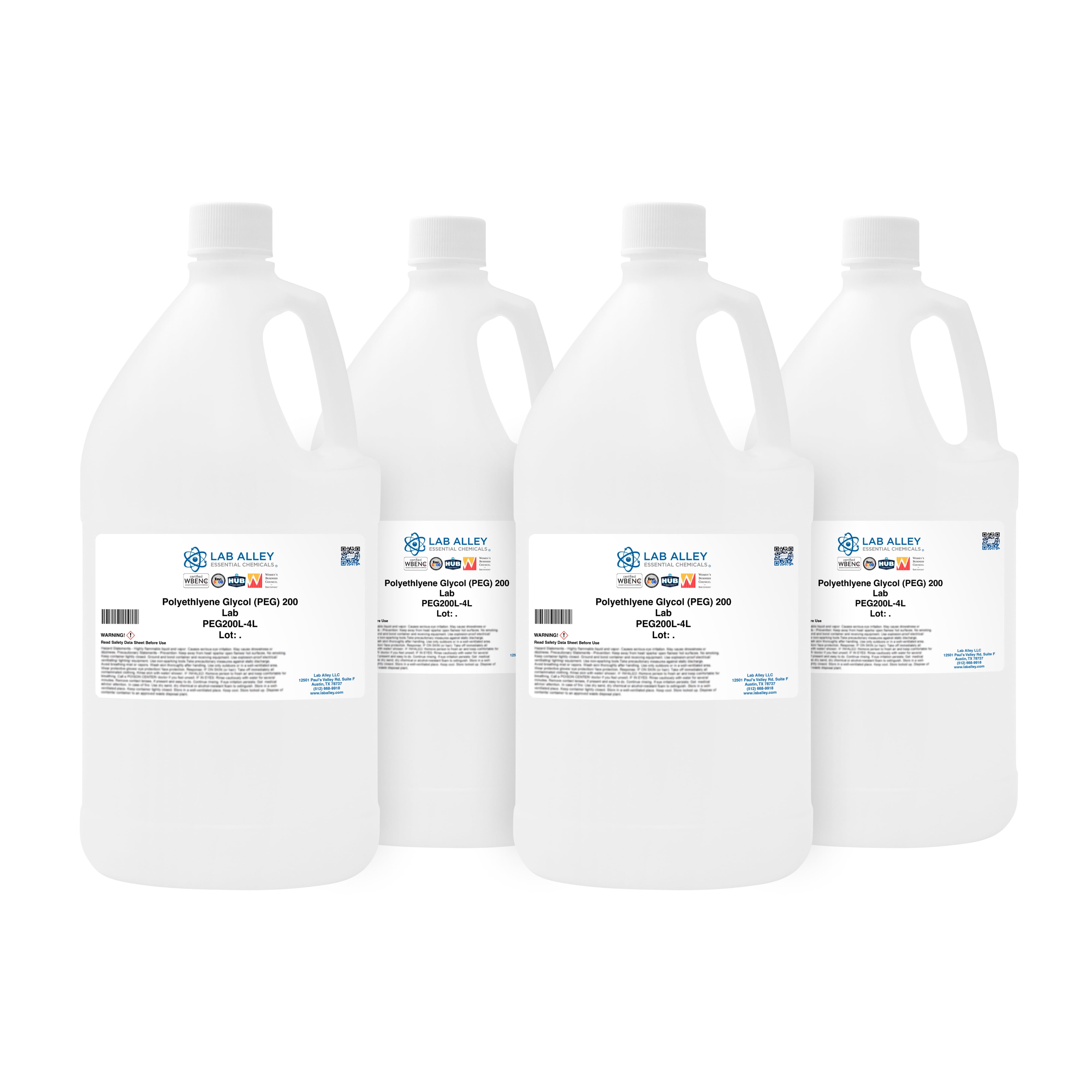 Lab Alley Polyethylene Glycol (PEG) 200 Chemical Compound, Lab Grade ...