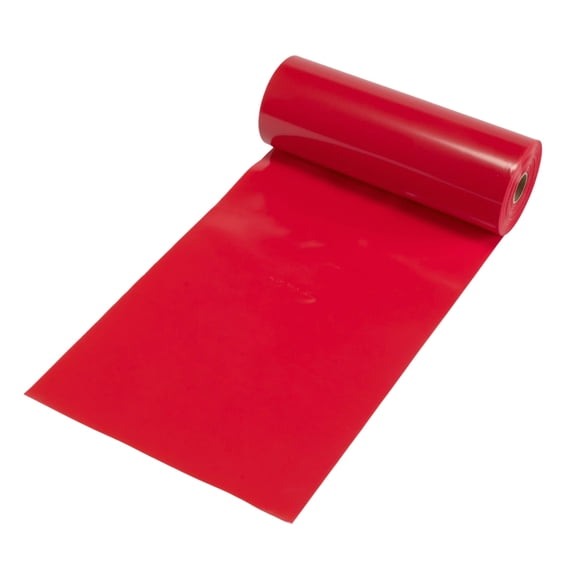 Polyethylene Tear Off Plain Traffic Warning Flag, 1500 ft. Length x 12 in. Width x 4 mil Thick, Red