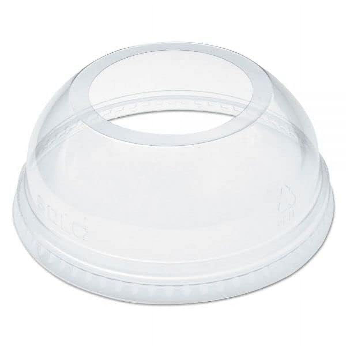 Polyethylene Terephthalate Dome Large Open Cold Cup Lid, 12-Ounce to 24 ...