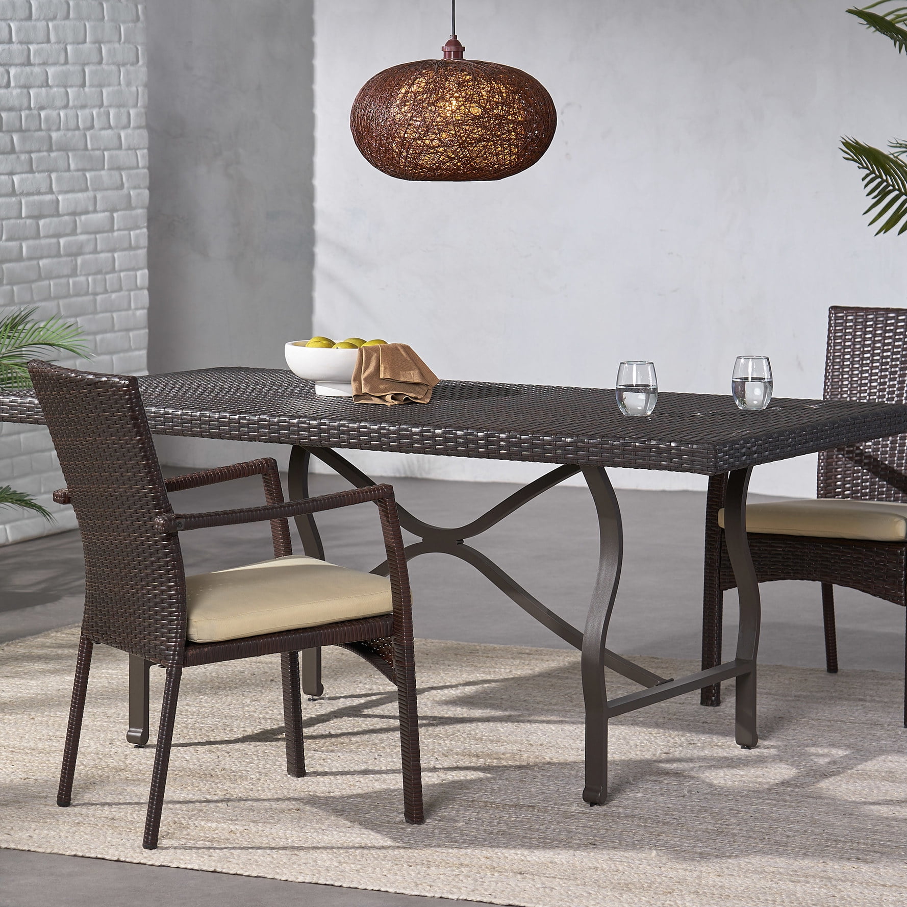 Polyethylene Wicker - Add Dining & Serving Space - Patio Use - Expand ...
